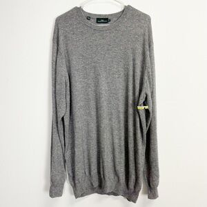 Rodd & Gunn Sweater Mens 3XL Gray Wool Rich Blend Cashmere Merino Crewneck